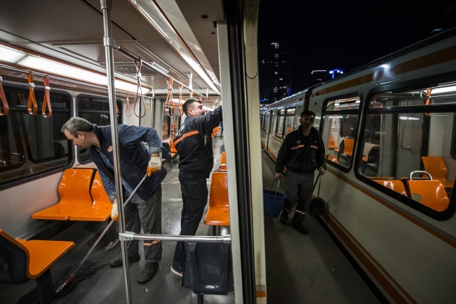 Ankaray'da seferler bitiyor, gece mesaisi başlıyor